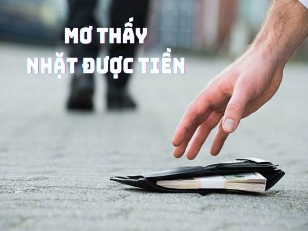 mơ nhặt được tiền