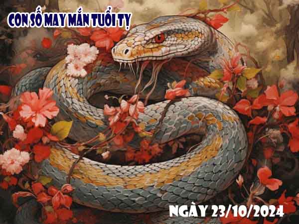 Phân tích cặp số tài lộc tuổi Tỵ ngày 23/10/2024 thứ 4 hôm nay