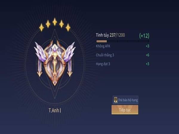 Cấp sao trung bình (4-5 Sao) tướng dần tỏa sáng
