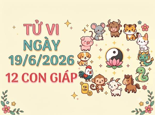 Tổng quan tử vi ngày 19/06/2026 hôm nay thứ 6