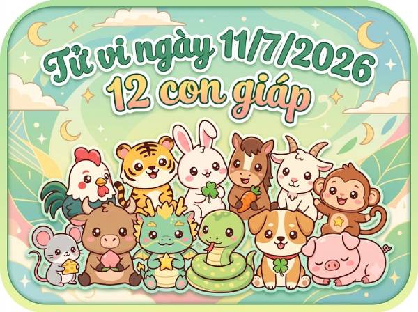 Tổng quan vận khí ngày 11/07/2026