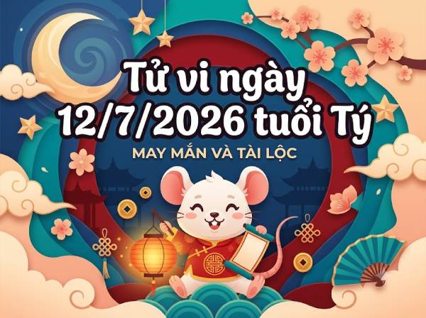 Vận trình tử vi tuổi Tý ngày 12/07/2026