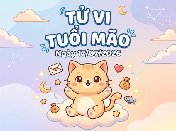 Vận trình tử vi tuổi Mão ngày 17/07/2026