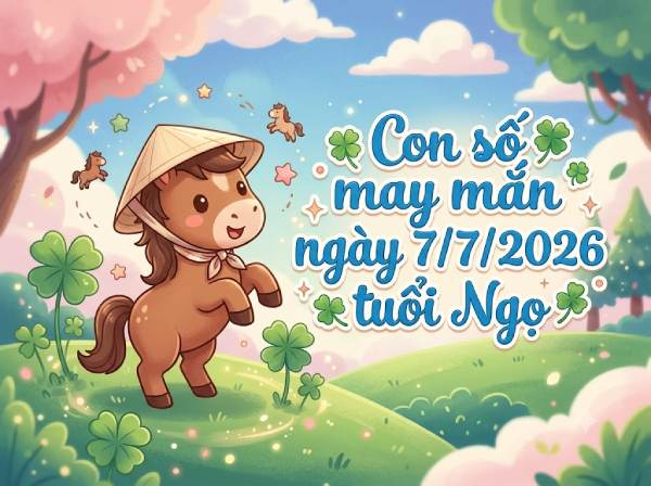 Tham khảo con số may mắn ngày 07/07 kích tài lộc tuổi Ngọ
