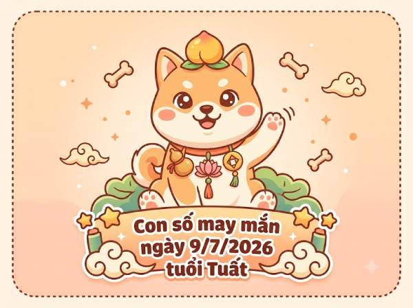 Tham khảo con số may mắn ngày 09/07 kích tài lộc tuổi Tuất